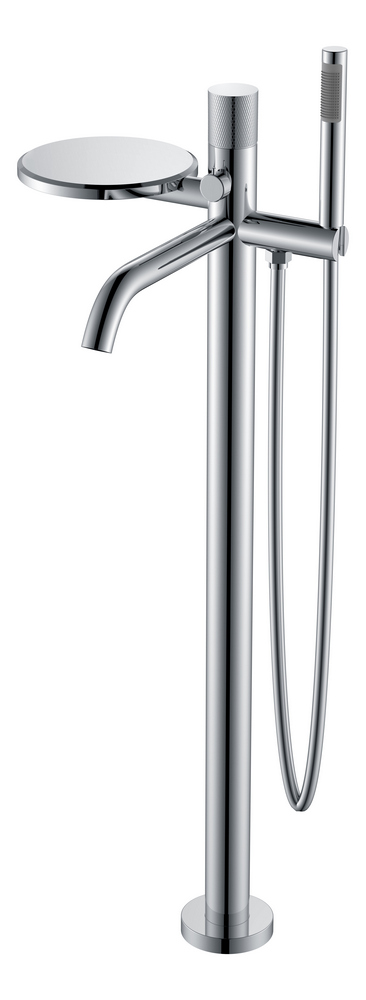 Смеситель для ванны напольный Boheme Stick 129-CRCR.2 330×320×986 мм, цвет хром — Основное изображение