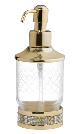 Диспенсер Boheme Royal Cristal 10929-ROYALE-GOLD 75×75×180 мм, цвет золото
