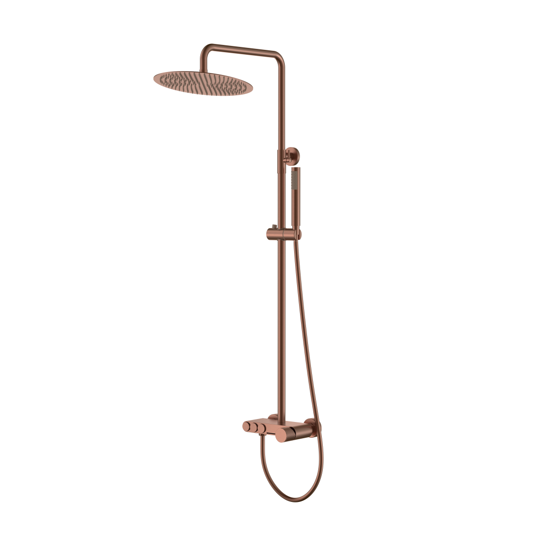 Душевая стойка Boheme Stick 128-BRB.2 570×185×1090 мм, цвет бронза брашированная — Основное изображение