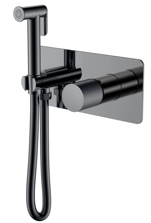 Гигиенический душ Boheme Stick 127-SGM.2 203×230×100 мм, цвет графитовый глянцевый