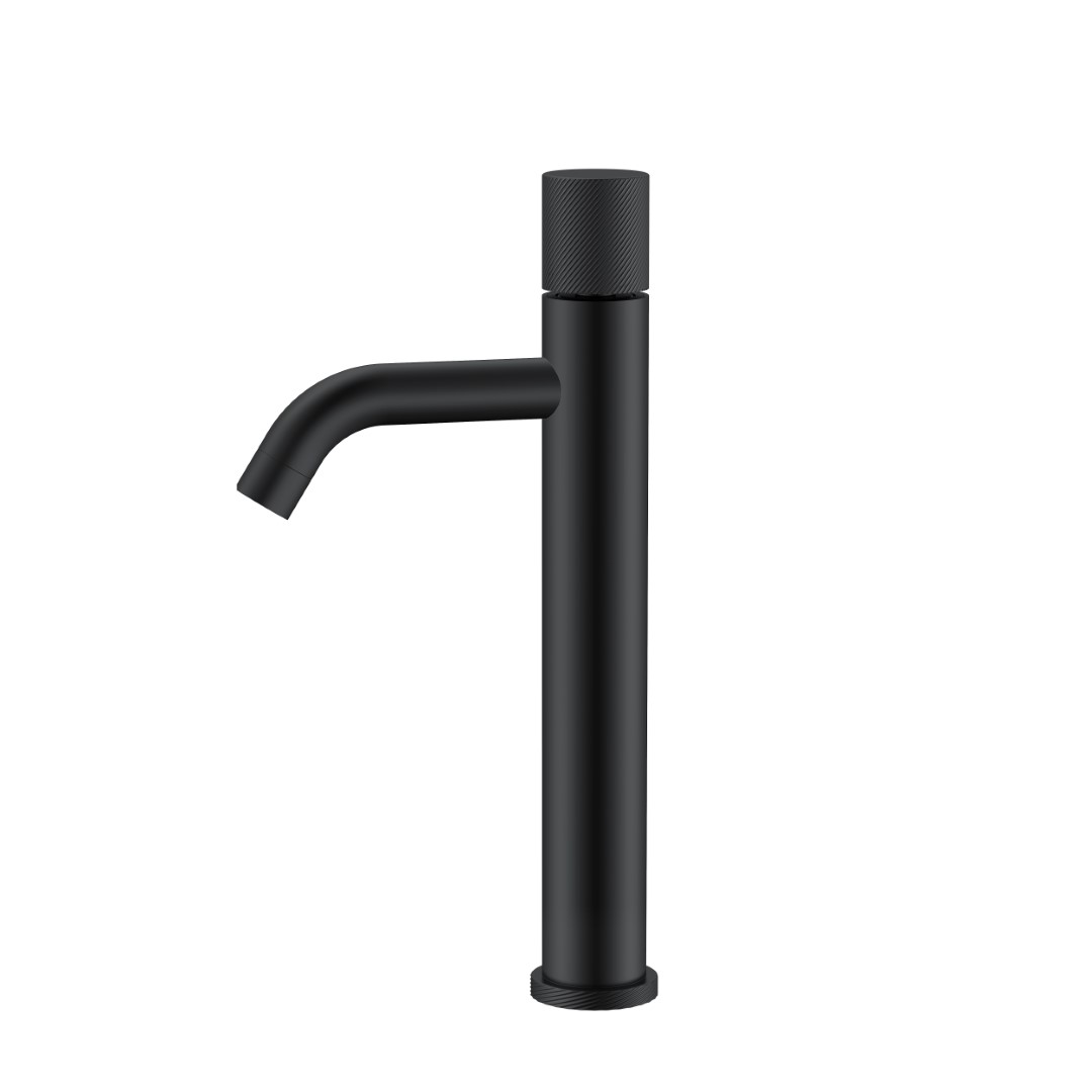 Смеситель для раковины-чаши Boheme Stick 122-BB.4 160×45×331 мм, цвет черный матовый — Основное изображение