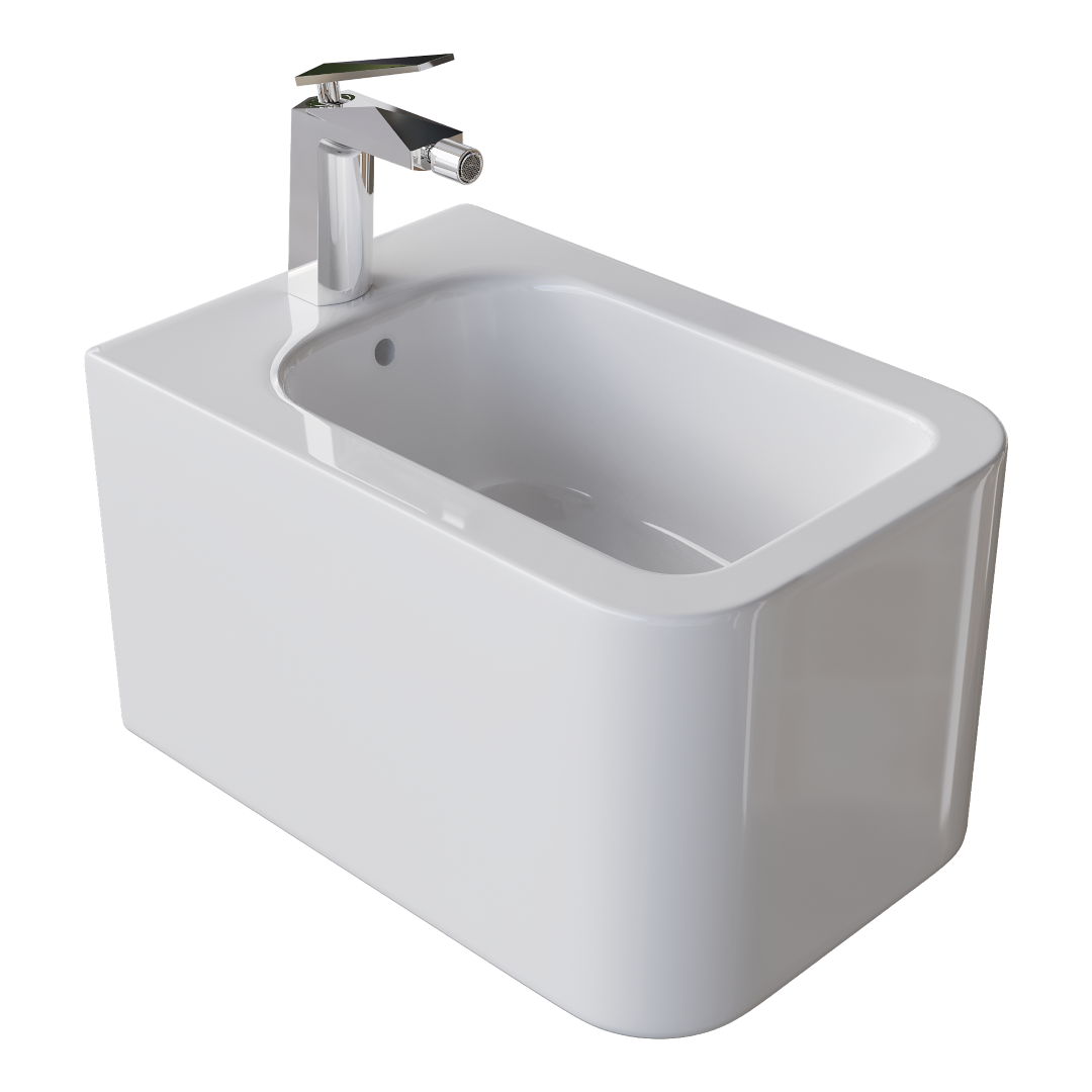 Биде подвесное Boheme Mane 970-BDT-W 52×35×30 см, цвет белый глянцевый — Основное изображение