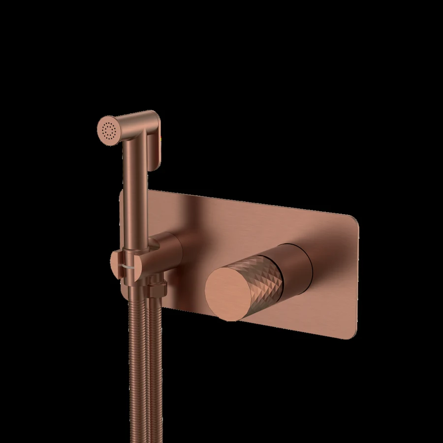 Гигиенический душ Boheme Stick 127-BRB 203×230×100 мм, цвет бронза брашированная
