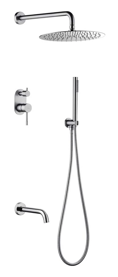 Душевая система встраиваемая Boheme Uno 464-2-INOX 55×30×14 см