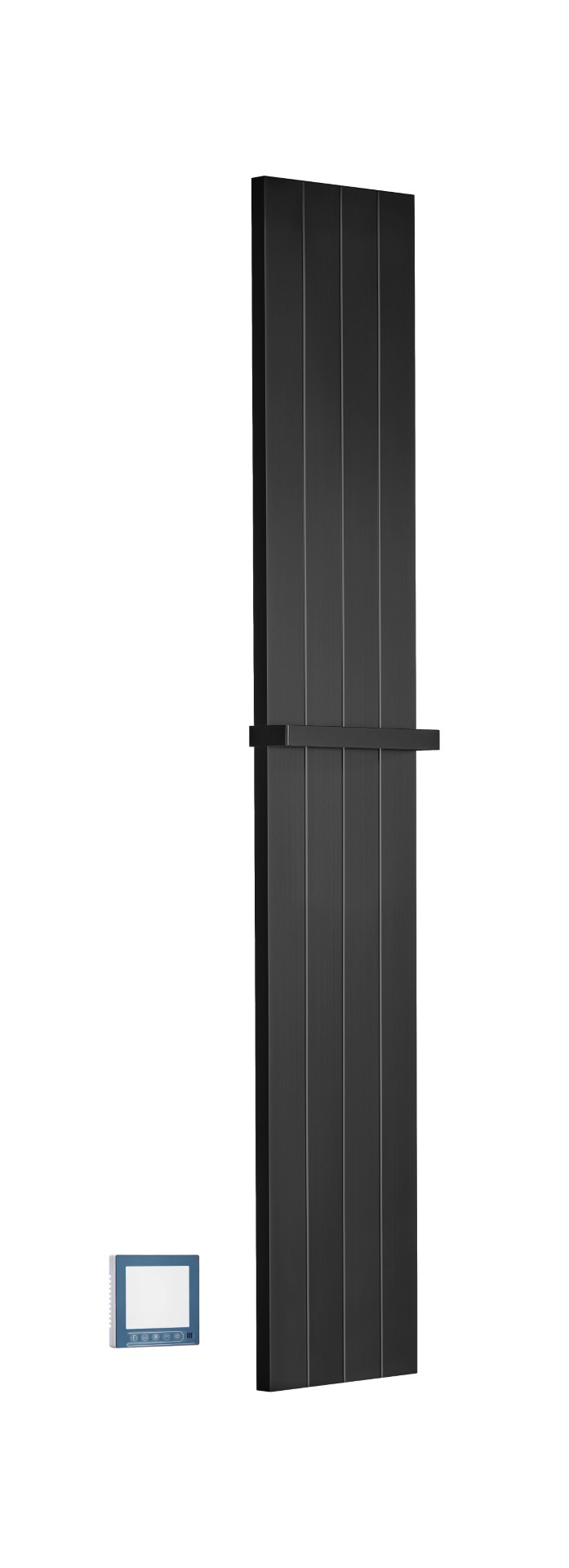 Полотенцесушитель электрический Boheme Flat 725-B 87×250×1500 мм, цвет черный матовый — Основное изображение