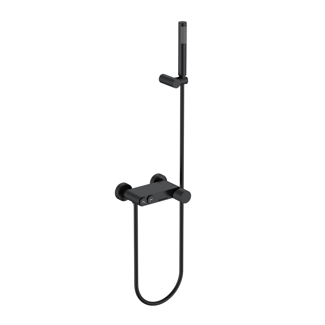 Смеситель для ванны Boheme Stick 123-BB.4 114×185×70 мм, цвет черный матовый — Основное изображение