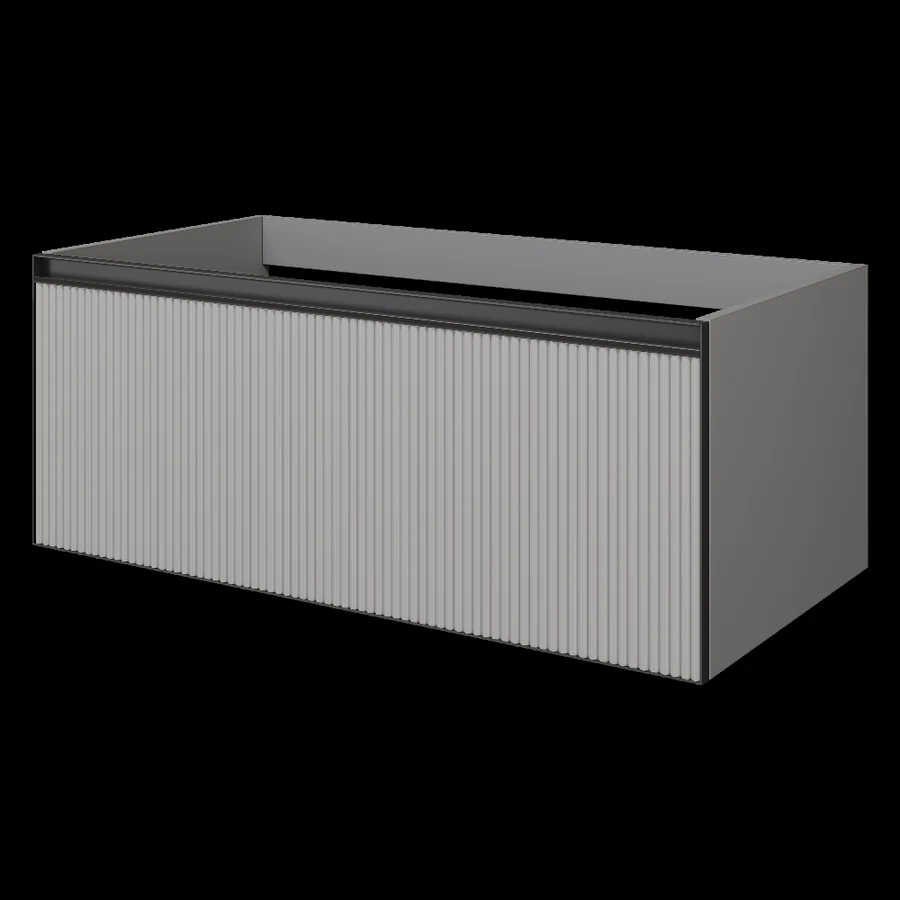 Тумба для ванной Armadi Art Quatro 790-M1-100-L-RIB-A-LED 100×40 см