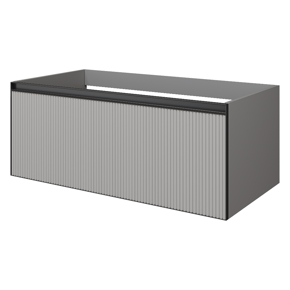 Тумба для ванной Armadi Art Quatro 790-M1-100-L-RIB-A-LED 100×40 см — Основное изображение
