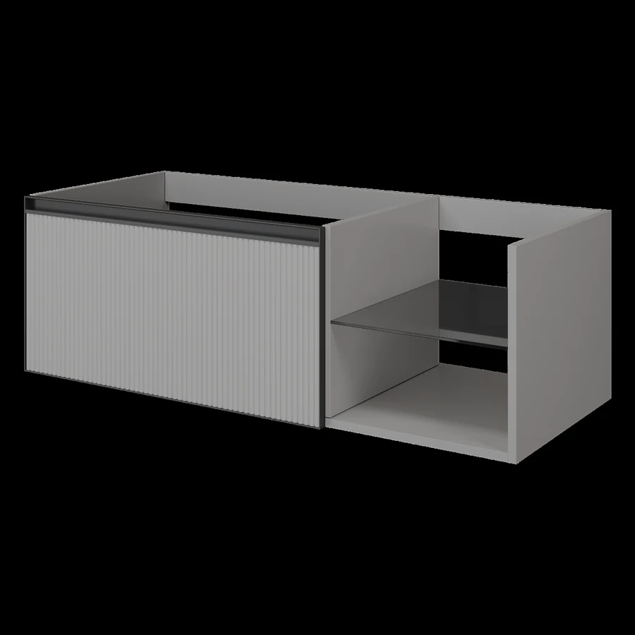 Тумба для ванной Armadi Art Quatro 790-M6-120-L-RIB-A 120×40 см