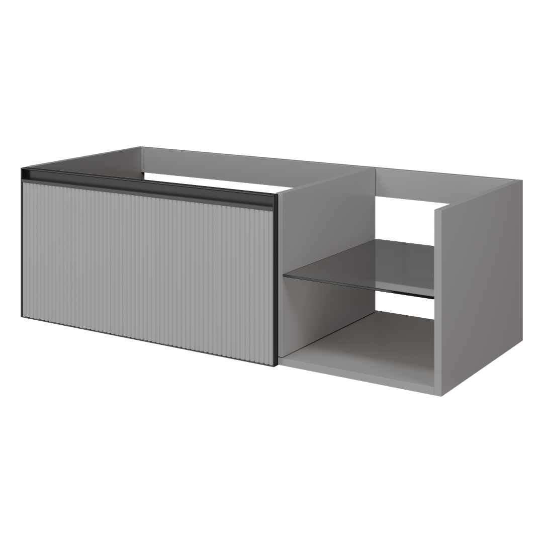 Тумба для ванной Armadi Art Quatro 790-M6-120-L-RIB-A 120×40 см — Основное изображение