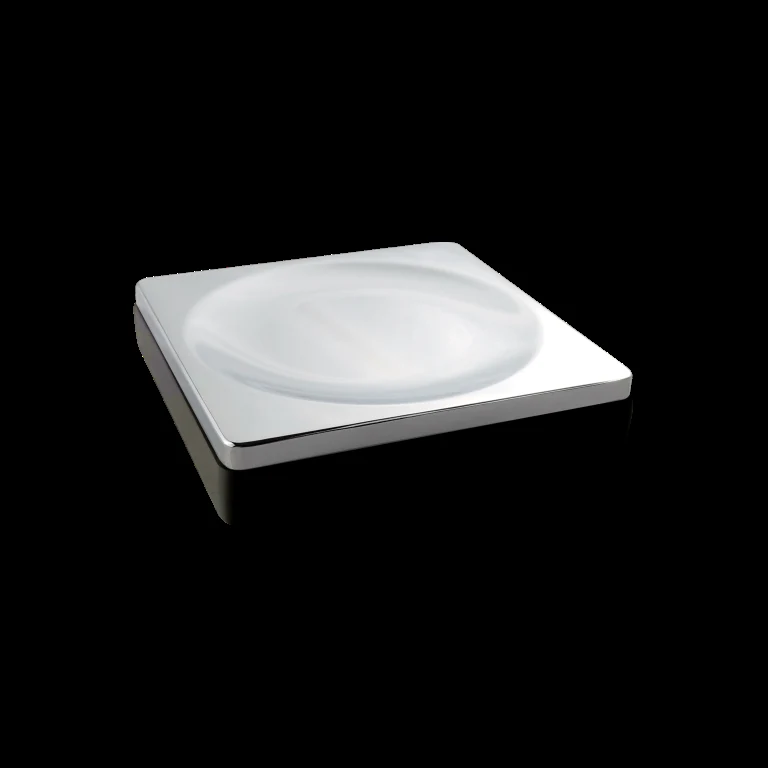 Мыльница Boheme Qubic 10960-B-CR 24×100×100 мм, цвет хром