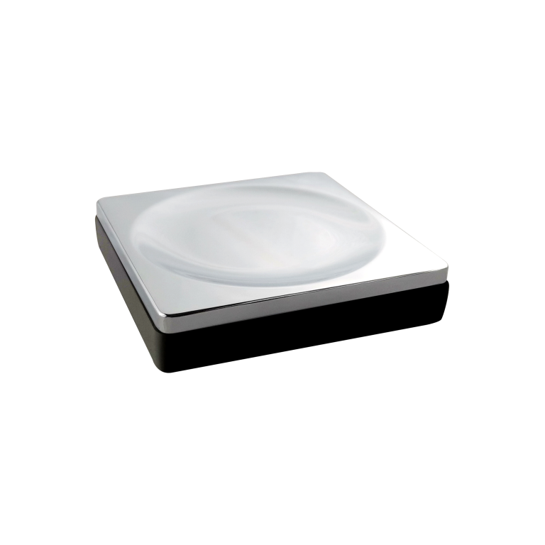 Мыльница Boheme Qubic 10960-B-CR 24×100×100 мм, цвет хром — Основное изображение
