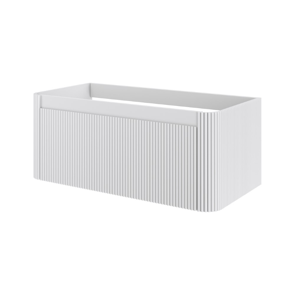 Тумба для ванной Armadi Art Voi 782-100-R-MW 475×1000×380 мм, цвет белый матовый — Основное изображение