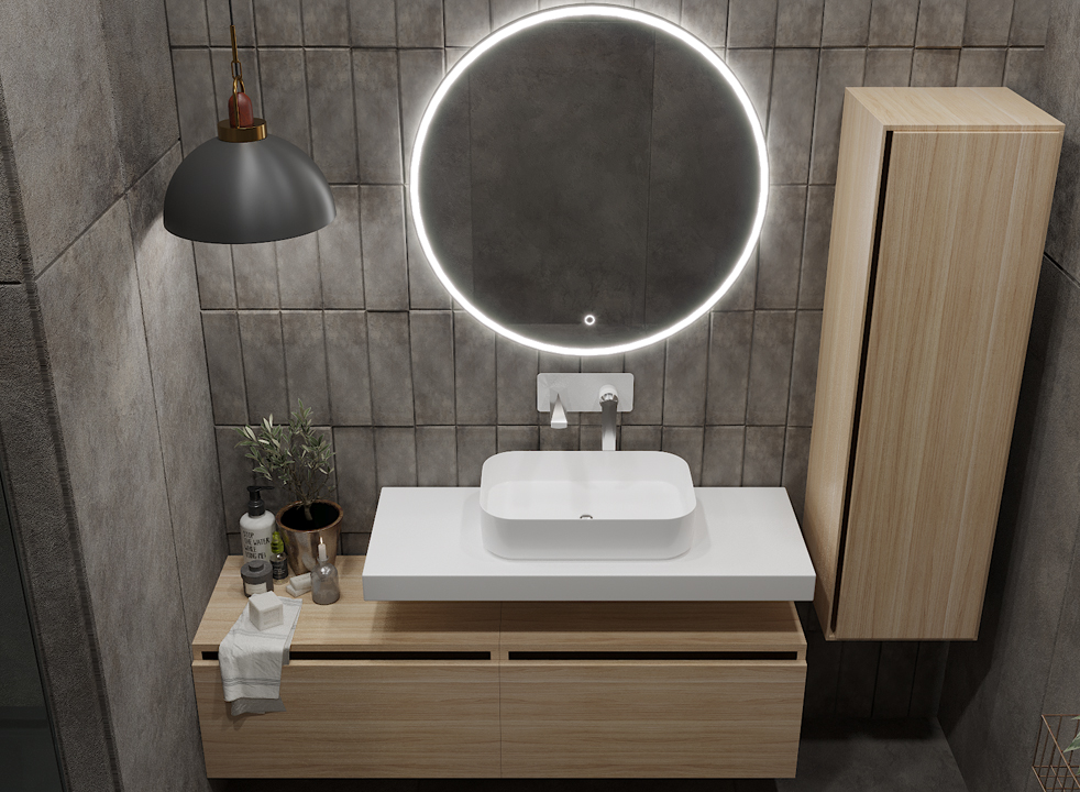 Тумба для ванной Armadi Art Flat 897-100-L 1000×383×460 мм — Основное изображение