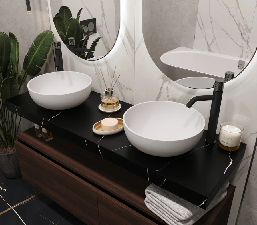 Столешница для ванной Armadi Art Flat 869-140-NM 141×46×7 см
