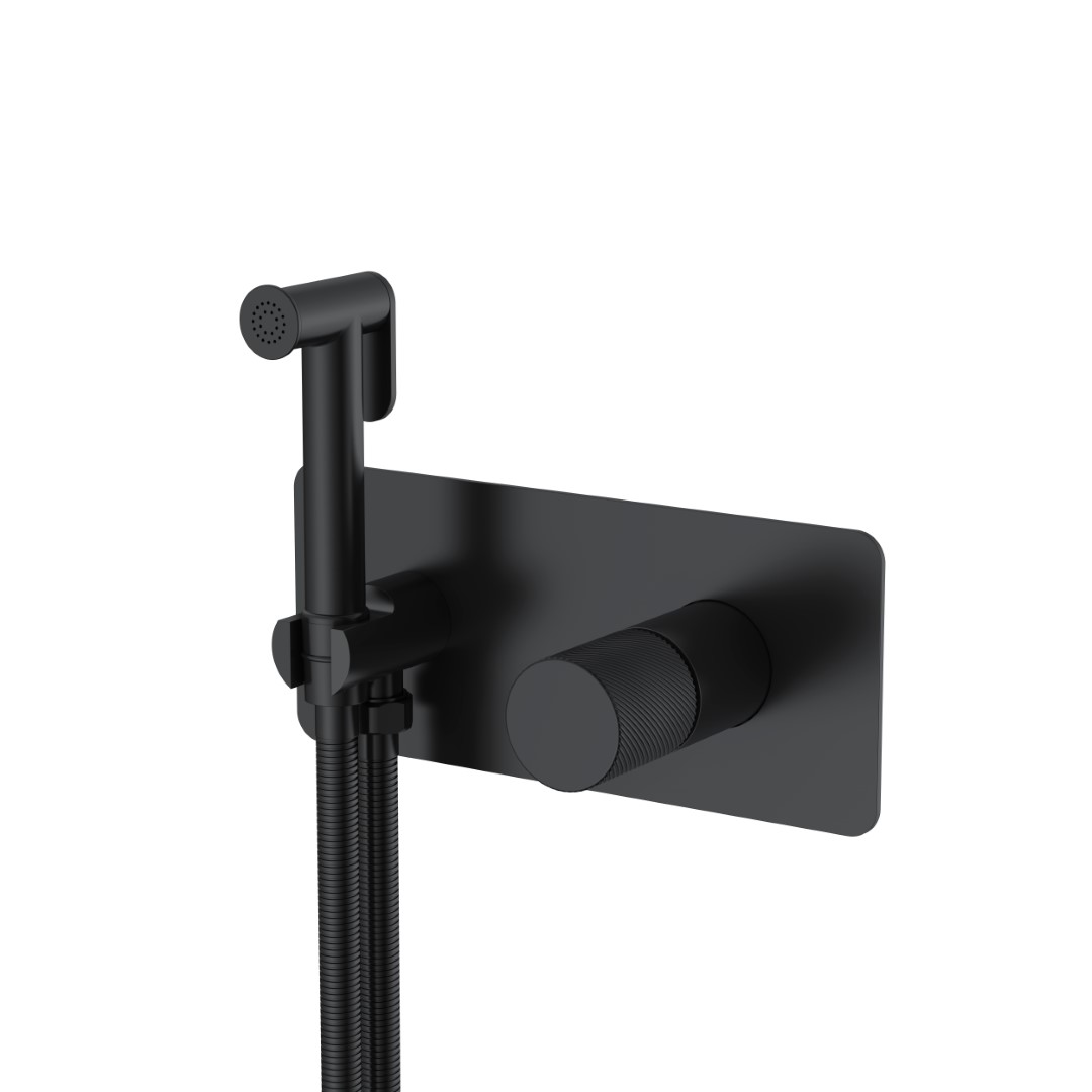 Гигиенический душ Boheme Stick 127-BB.4 203×230×100 мм, цвет черный матовый — Основное изображение