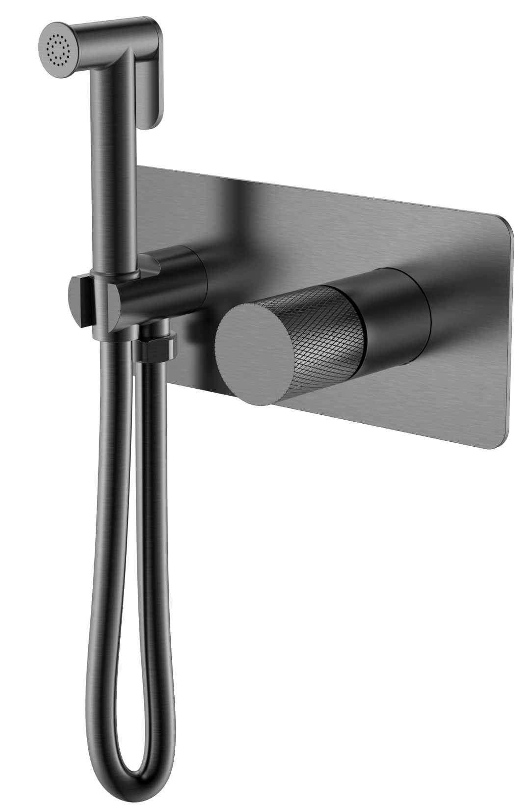 Гигиенический душ Boheme Stick 127-GM.2 203×230×100 мм, цвет графитовый — Основное изображение