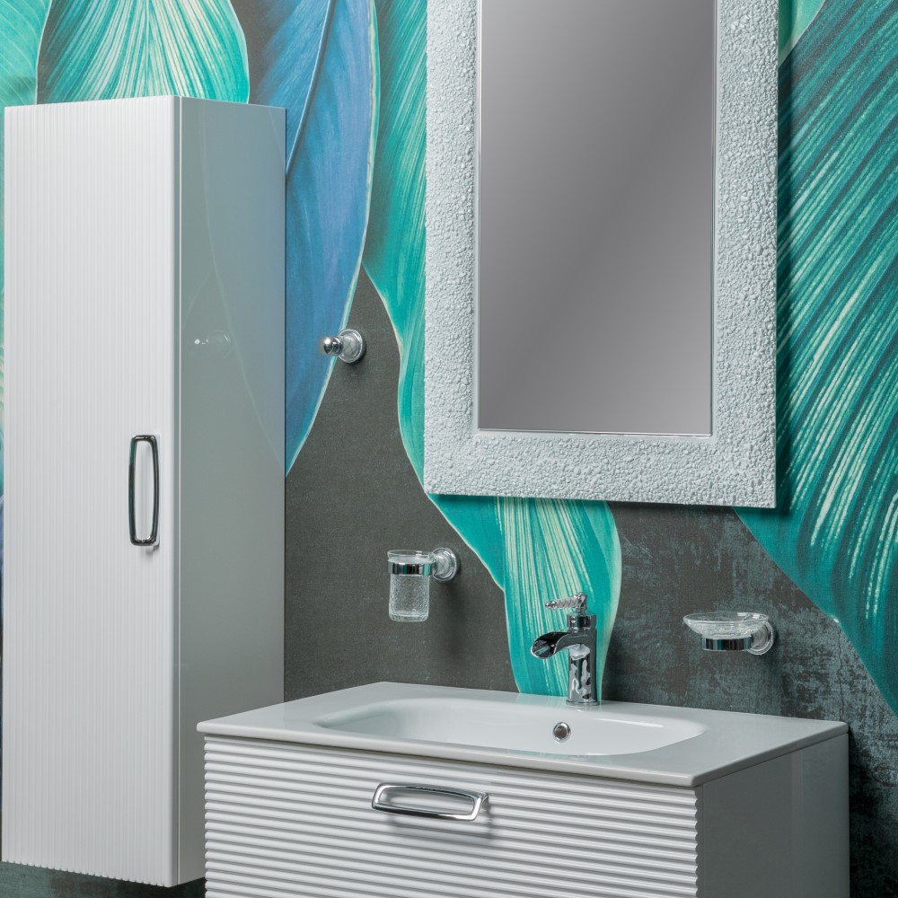 Пенал для ванной Armadi Art Vallessi Avantgarde 845-WCR 350×280×1200 мм, цвет белый матовый — Основное изображение