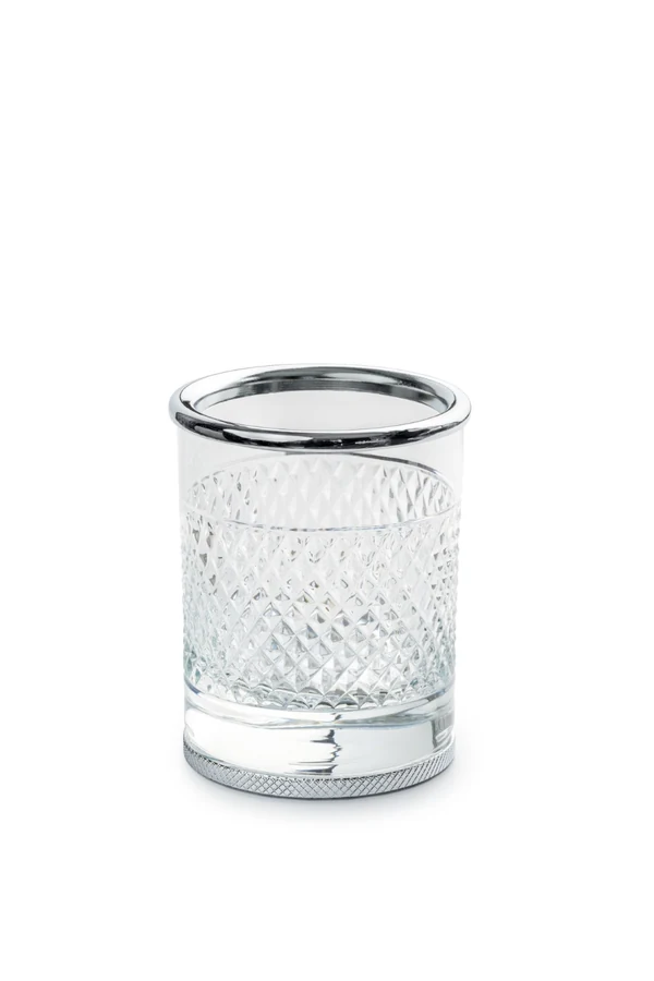 Стакан для ванной Boheme AURA_accessories 10252-CR 7×7×10 см, цвет хром