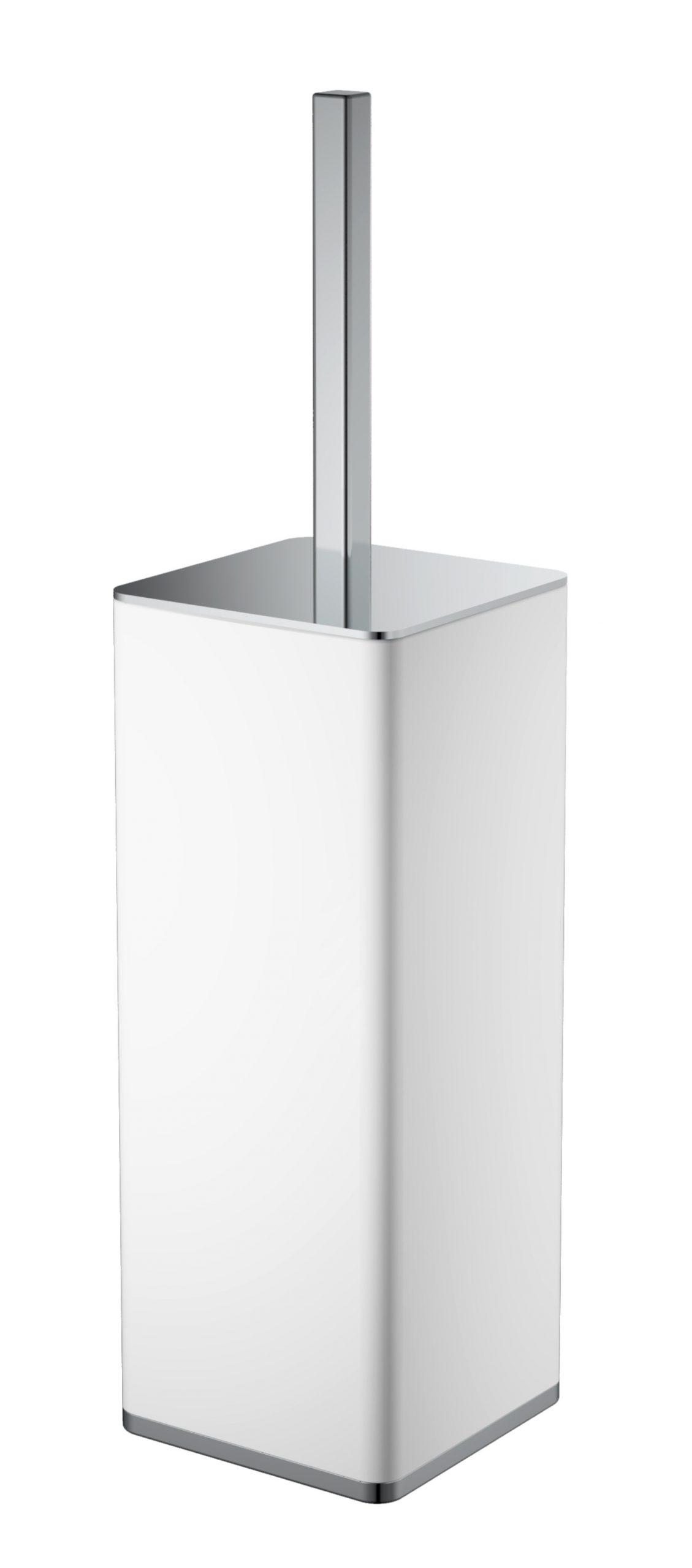 Ёршик для унитаза Boheme Qubic 10949-W-CR 8×48×8 см, цвет хром — Основное изображение