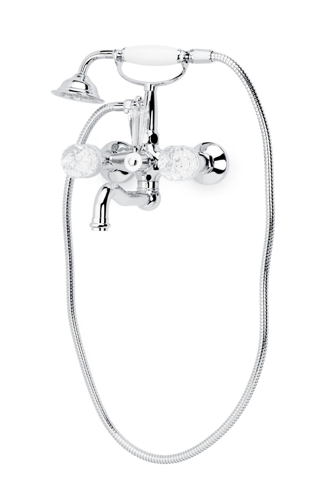 Смеситель для ванны Boheme Crystal 273-CRST 215×215×273 мм, цвет хром — Основное изображение