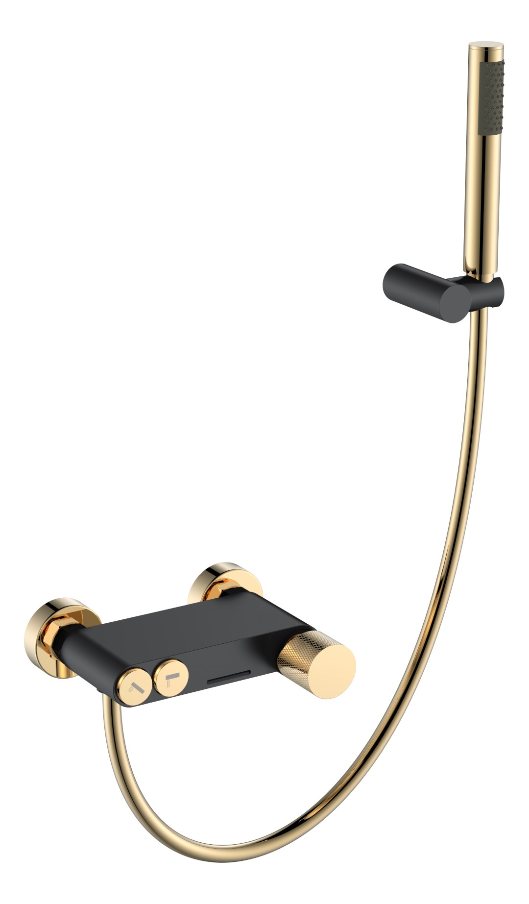 Смеситель для ванны Boheme Stick 123-BG.2 114×185×70 мм, цвет золото — Основное изображение