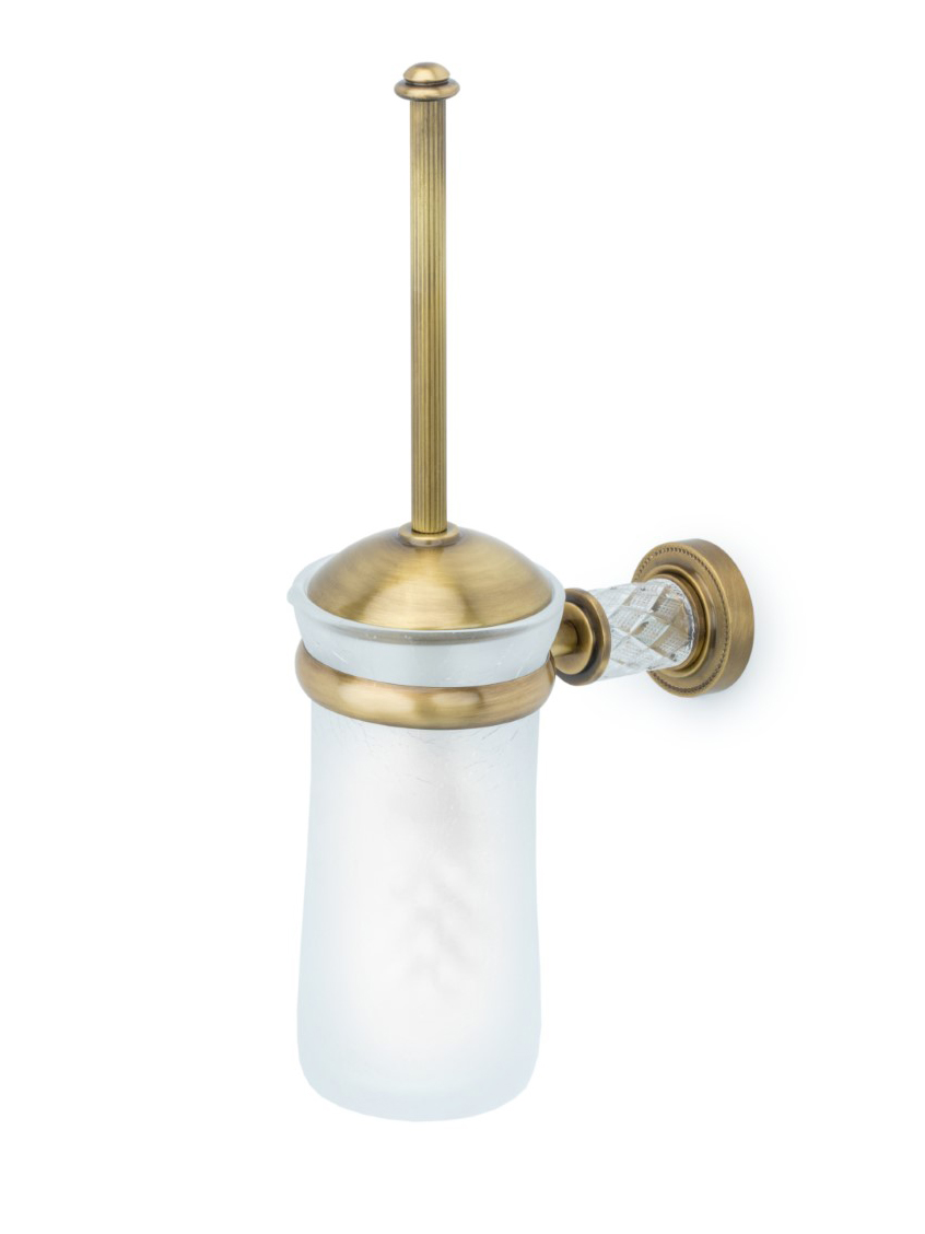 Ёршик для унитаза Boheme Murano Cristal 10913-CRST-BR 95×18×36 см, цвет бронза — Основное изображение