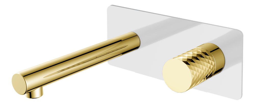 Смеситель встраиваемый Boheme Stick 125-WG 202×230×100 мм, цвет белый глянцевый — Основное изображение
