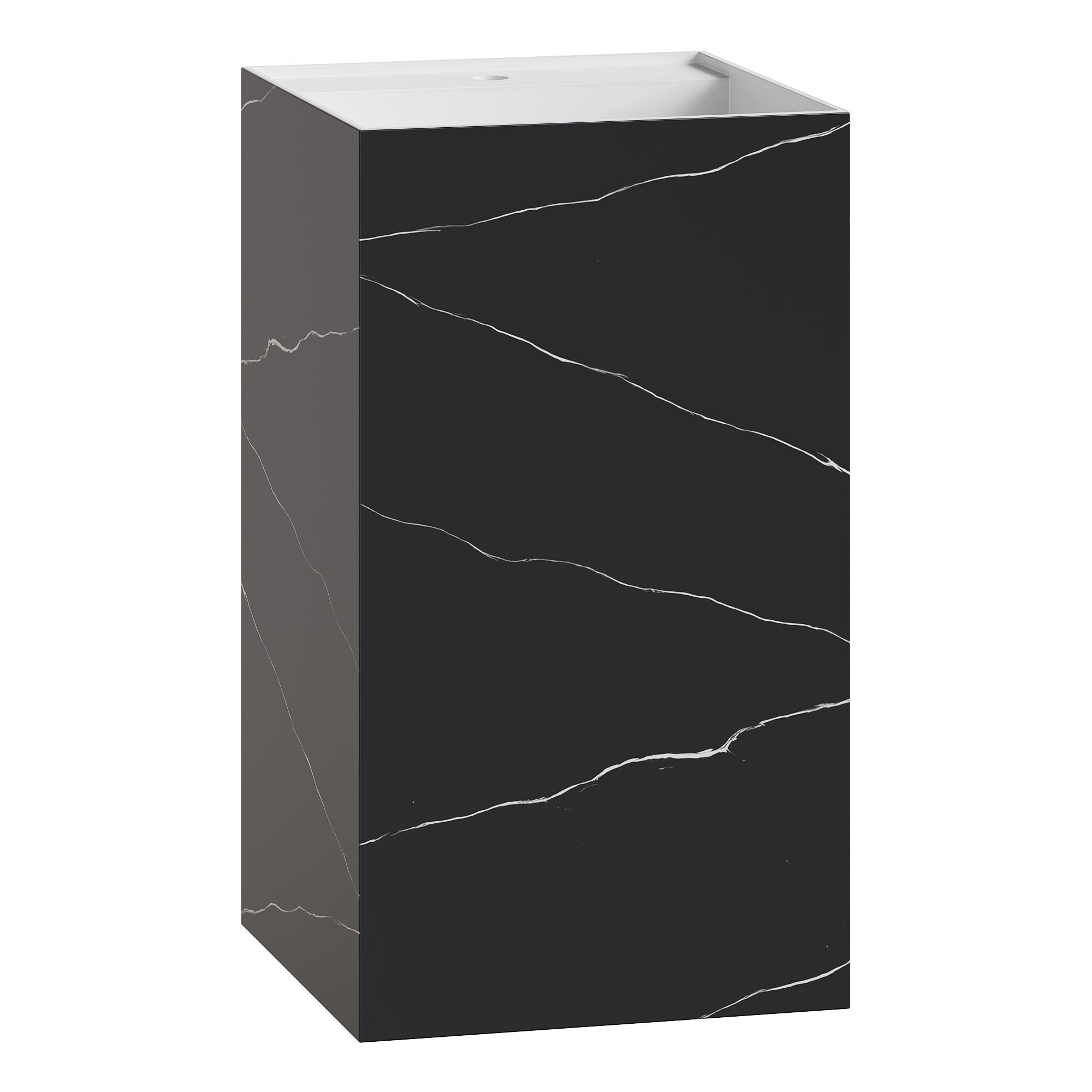Раковина напольная Boheme Cube 802-NM 48×48×85 см — Основное изображение