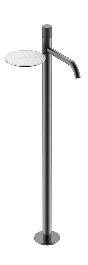 Смеситель для напольной раковины Boheme Stick 120-GM.4, цвет графитовый