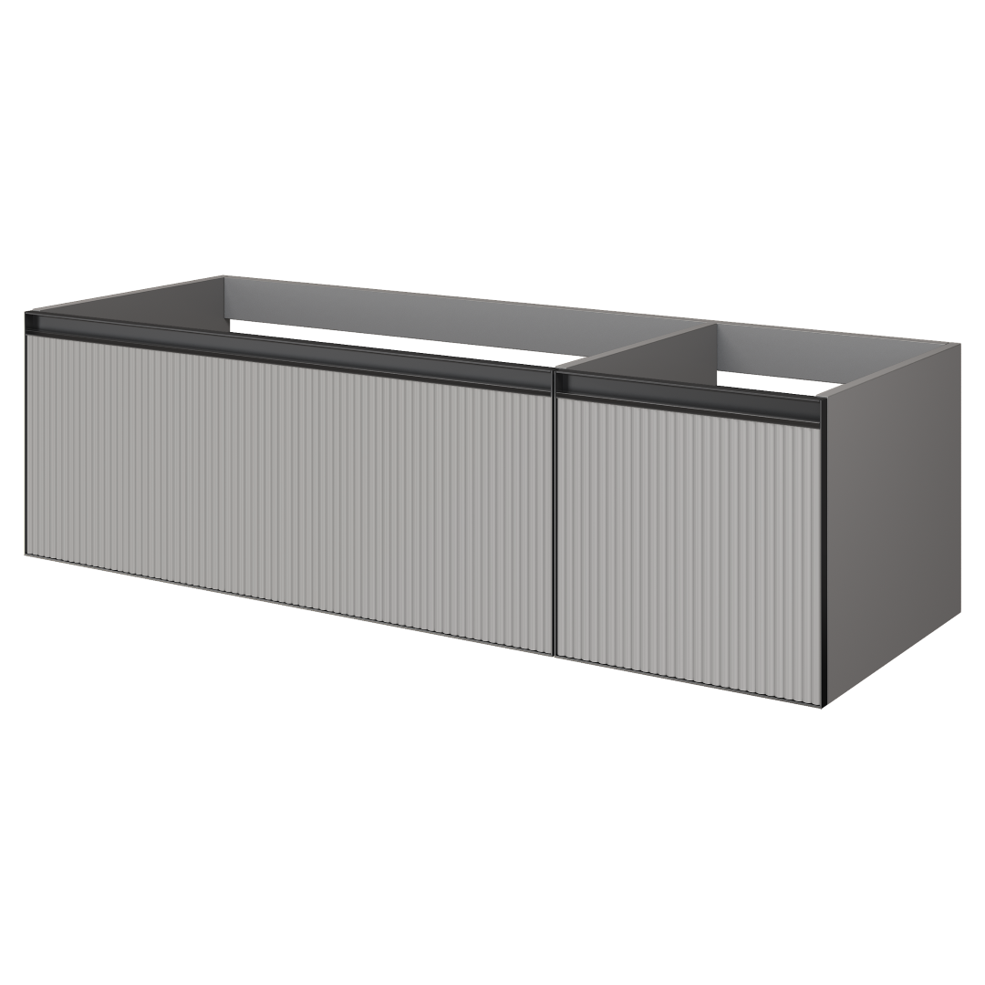 Тумба для ванной Armadi Art Quatro 790-M2-140-L-RIB-A 140×40 см — Основное изображение