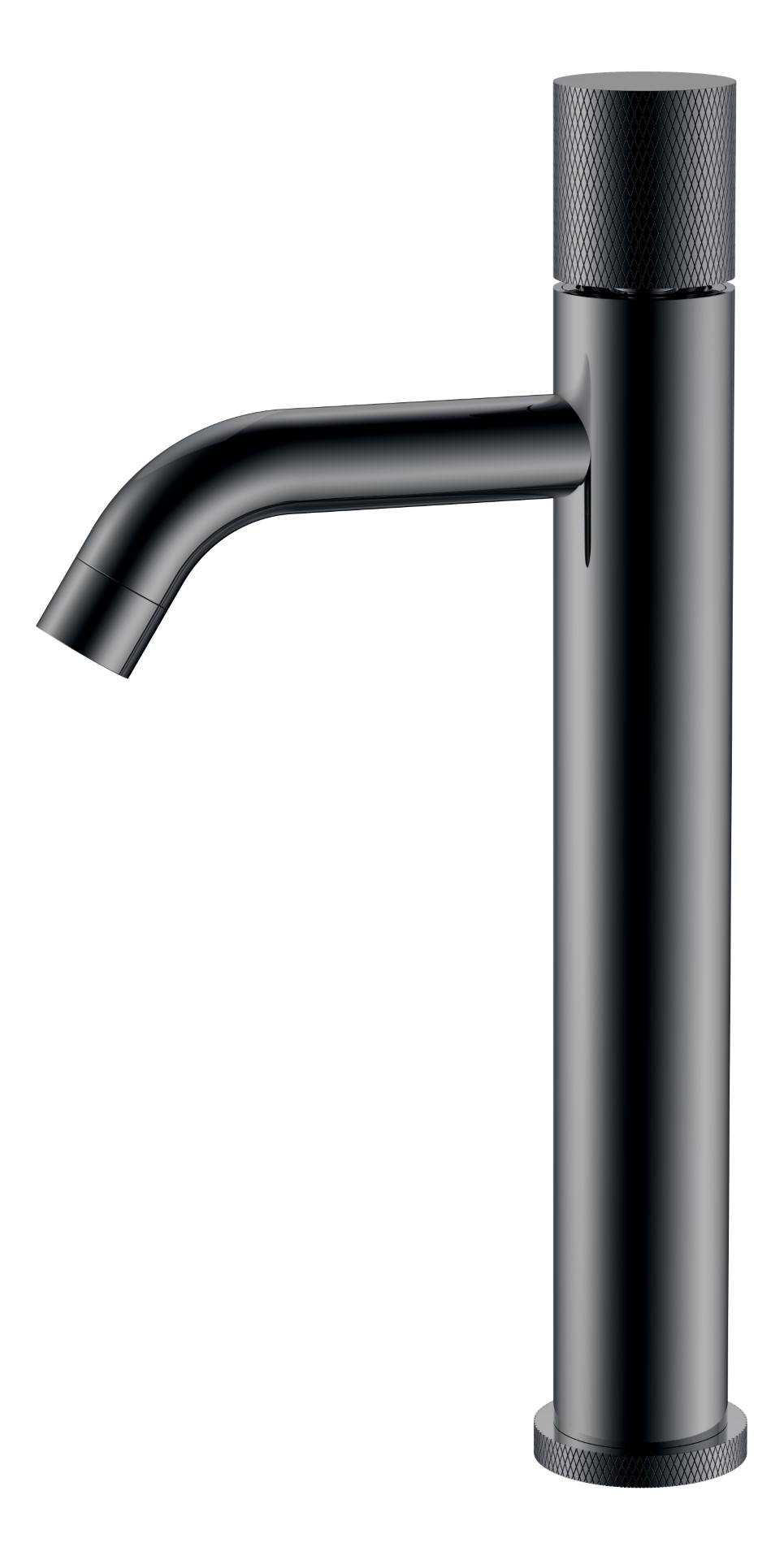 Смеситель для раковины-чаши Boheme Stick 122-SGM.2 160×45×331 мм, цвет графитовый глянцевый — Основное изображение