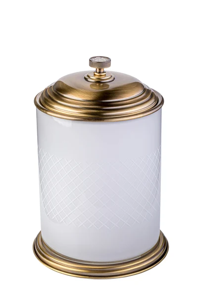 Мусорное ведро Boheme Royal Cristal 10934-BR 230×230×325 мм, цвет бронза