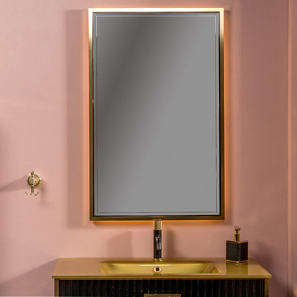 Зеркало Armadi Art Monaco 566-BG 15×700×1100 мм, цвет золото — Основное изображение