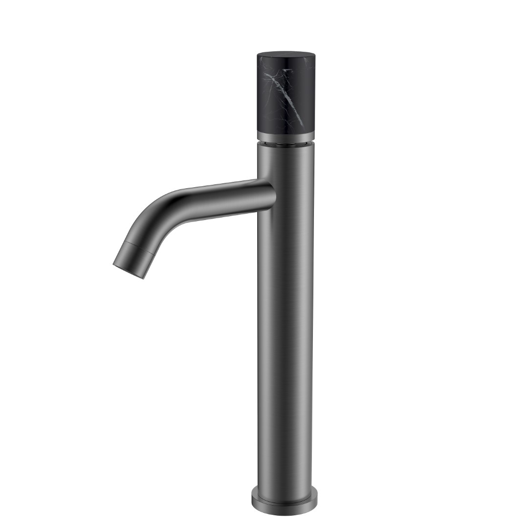 Смеситель для раковины-чаши Boheme Stick 122-GM-MR-B 160×45×331 мм, цвет графитовый — Основное изображение