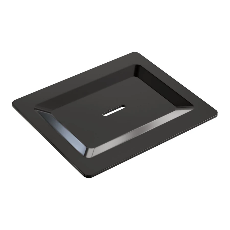 Мыльница Boheme Space 10966-SGM-SOAP 160×104×4 мм, цвет графитовый глянцевый