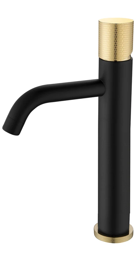 Смеситель для раковины-чаши Boheme Stick 122-BG.2 160×45×331 мм, цвет черный матовый