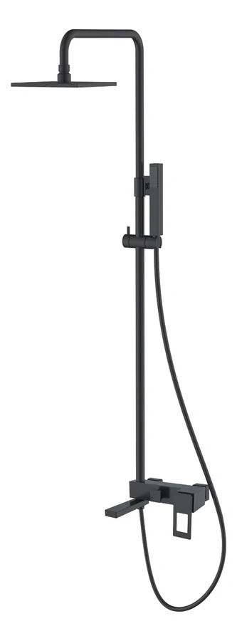 Душевая стойка Boheme Q 148-BB 172×225×920 мм, цвет черный матовый