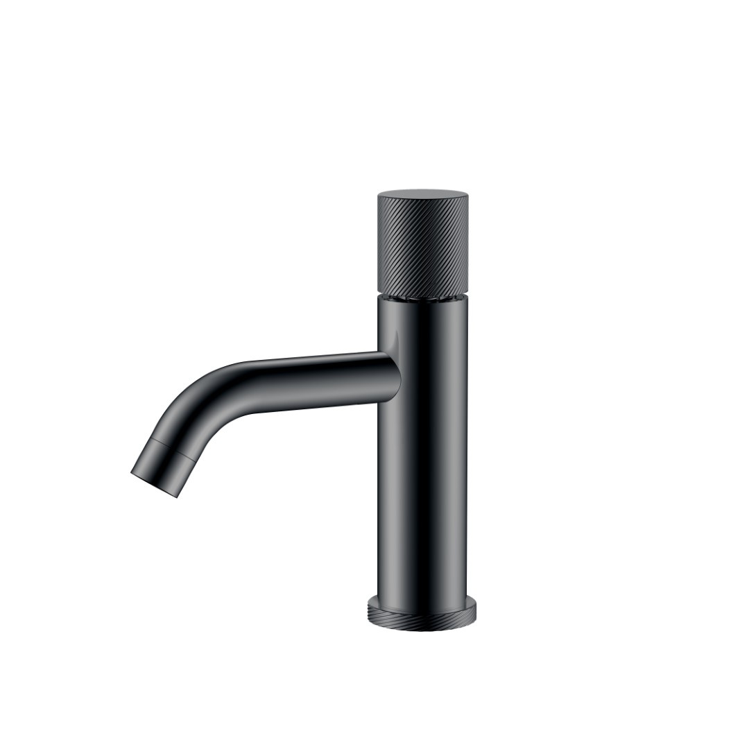 Смеситель для раковины Boheme Stick 121-SGM.4 160×45×201 мм, цвет графитовый глянцевый — Основное изображение