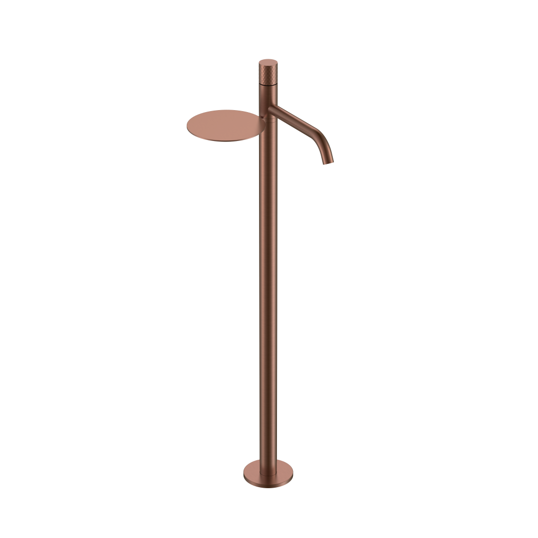 Смеситель для напольной раковины Boheme Stick 120-BRB 258×214×1154 мм, цвет бронза брашированная — Основное изображение