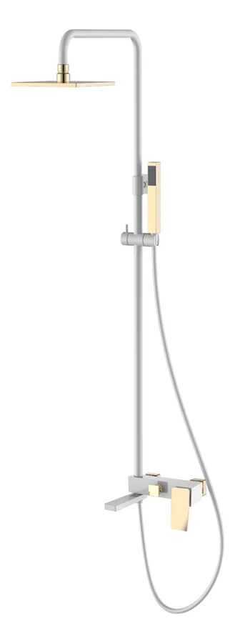 Душевая стойка Boheme Q 148-WG.2 172×225×920 мм, цвет белый глянцевый