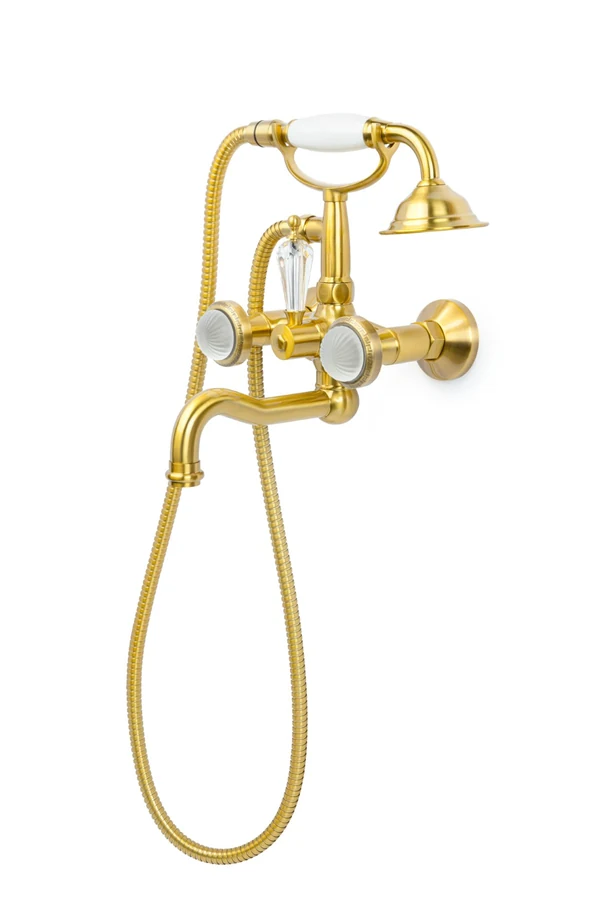 Смеситель для ванны Boheme Satine 313-ST 215×215×273 мм, цвет бронза