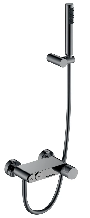 Смеситель для ванны Boheme Stick 123-SGM.2, цвет графитовый глянцевый