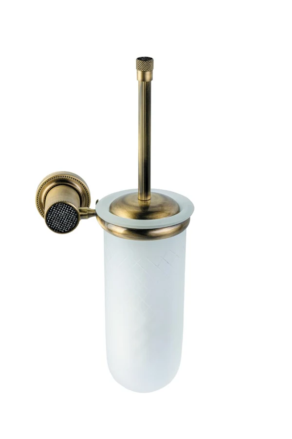 Ёршик для унитаза Boheme Royal Cristal 10933-BR-B 15×2×8 см, цвет бронза