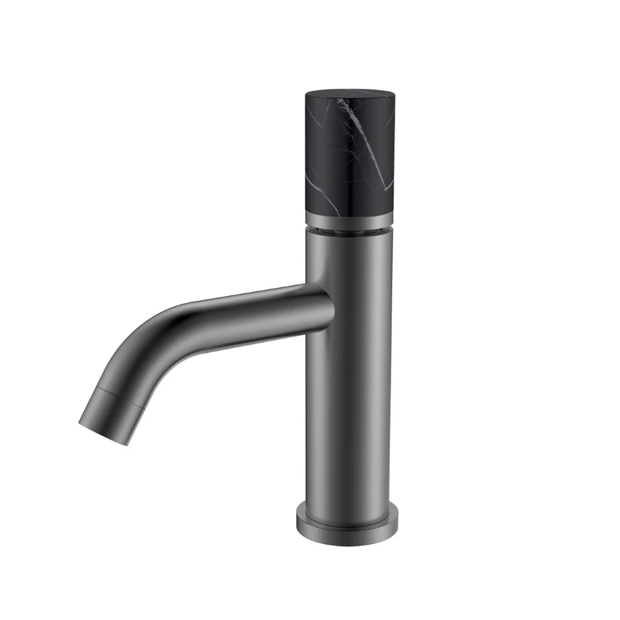 Смеситель для раковины Boheme Stick 121-GM-MR-B 160×45×201 мм, цвет графитовый