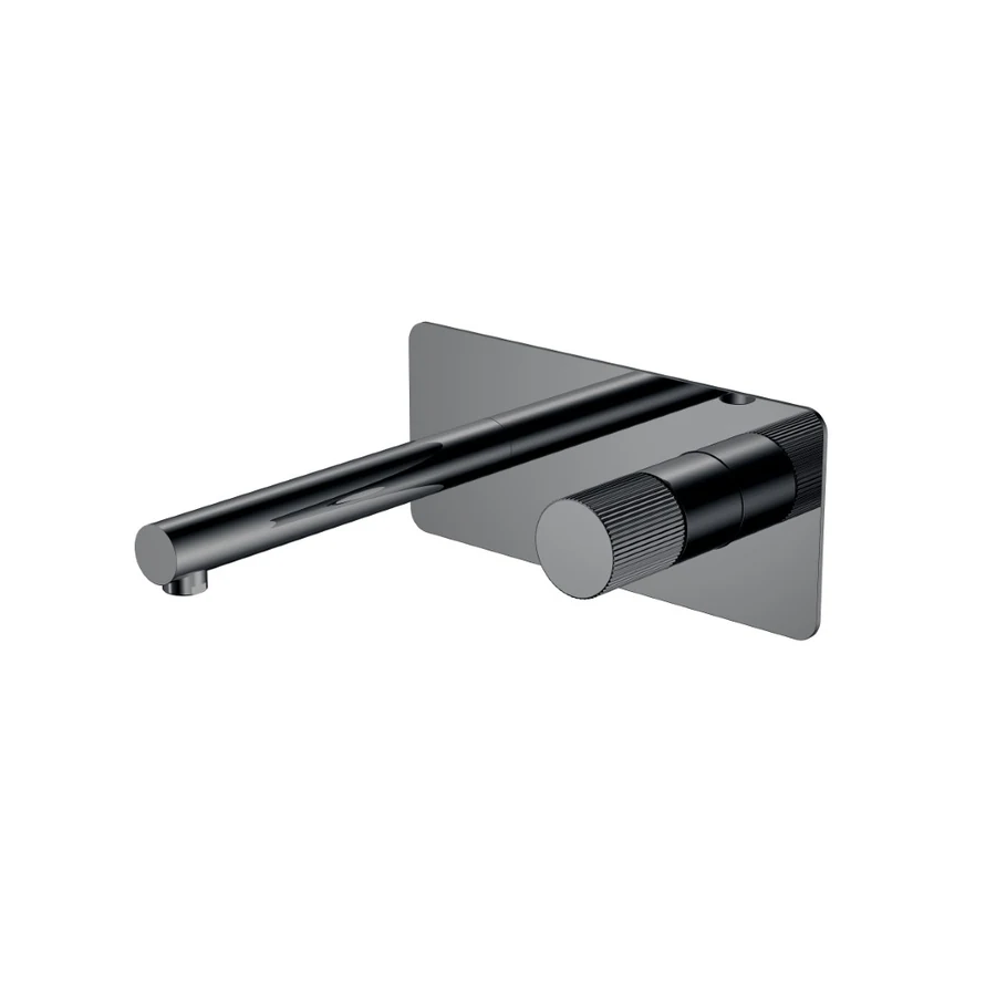 Смеситель встраиваемый Boheme Stick 125-SGM.3 202×230×100 мм, цвет графитовый глянцевый