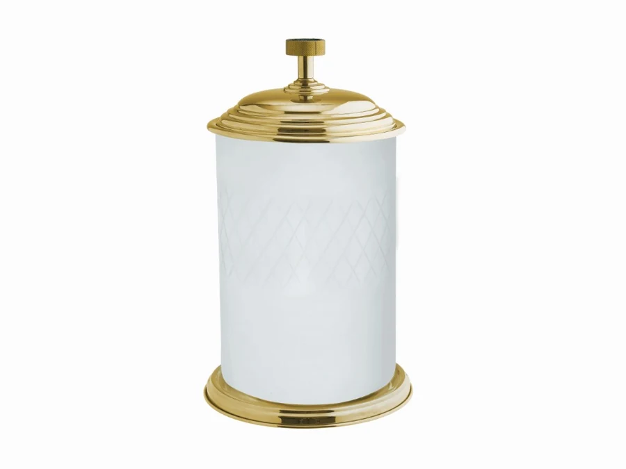Мусорное ведро Boheme Royal Cristal 10934-G-B 230×230×325 мм, цвет золото