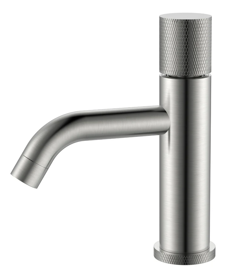 Смеситель для раковины низкий Boheme Stick 121-NB.2 160×45×201 мм, цвет никель
