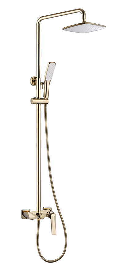 Душевая стойка Boheme Venturo 388 161×210×1360 мм, цвет золото — Основное изображение