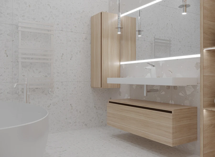 Тумба для ванной Armadi Art Flat 897-120-L 1200×383×460 мм